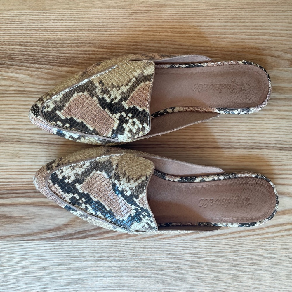 Madewell Snake Pattern Mule